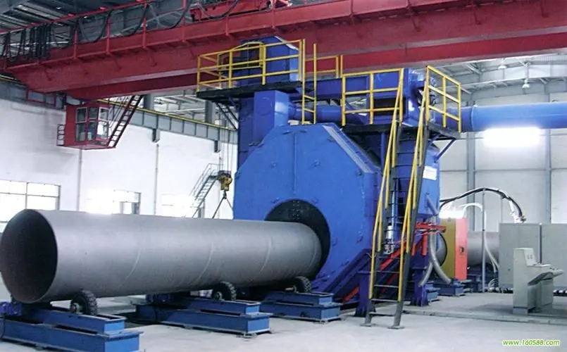 武隆自动环保钢管内壁喷砂机