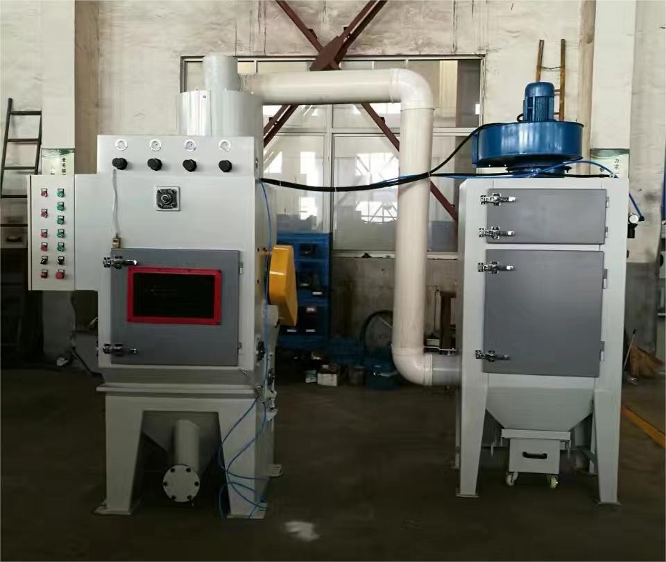 武隆中小型零件履带式自动喷砂机高效清洁省时省力