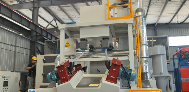 武隆板材除锈强化，通过式抛丸机应用案例