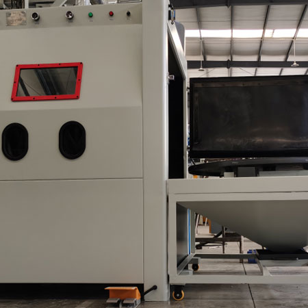 武隆无尘喷砂机半自动模具喷砂机